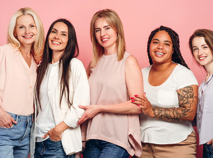 Featured Group of Diverse Women