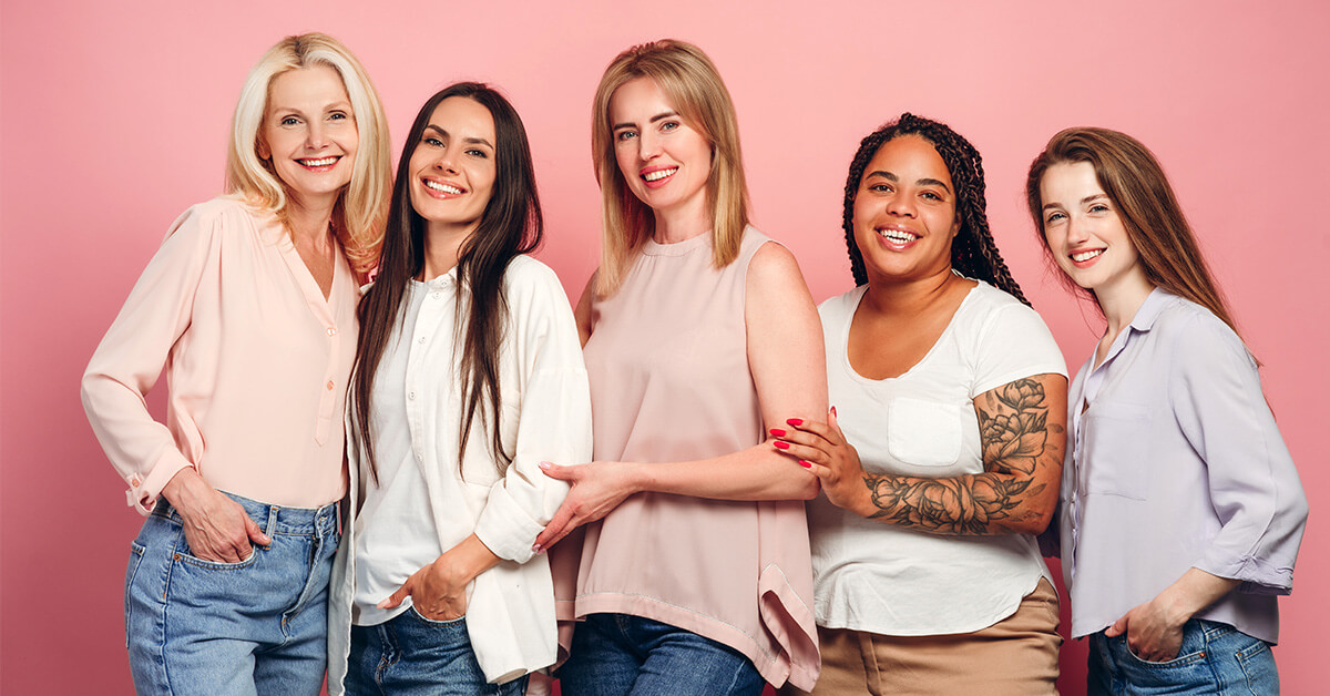 Featured Group of Diverse Women
